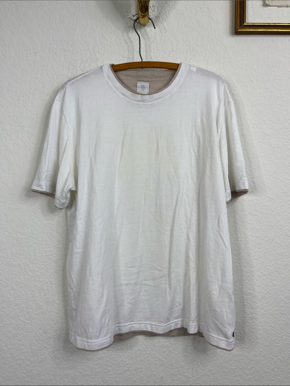 Eleventy Double Layered Trim Short Sleeve T Tee Shirt